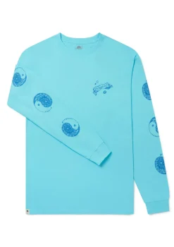 Boardies Apparel Blue Yin Yang Long Sleeve T-Shirt