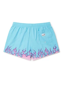 Boardies Apparel Flames Blue Shortie