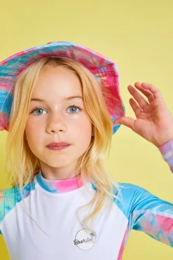 Boardies Apparel Kids Spiral Tie Dye Bucket Hat