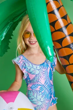 Boardies Apparel Palmtopia Ruffle Swimsuit