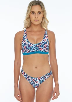 Boardies Apparel Tropical Cheetah Reversible Crop Top