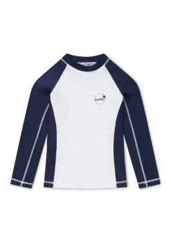 Boardies Apparel White And Navy Rash Guard